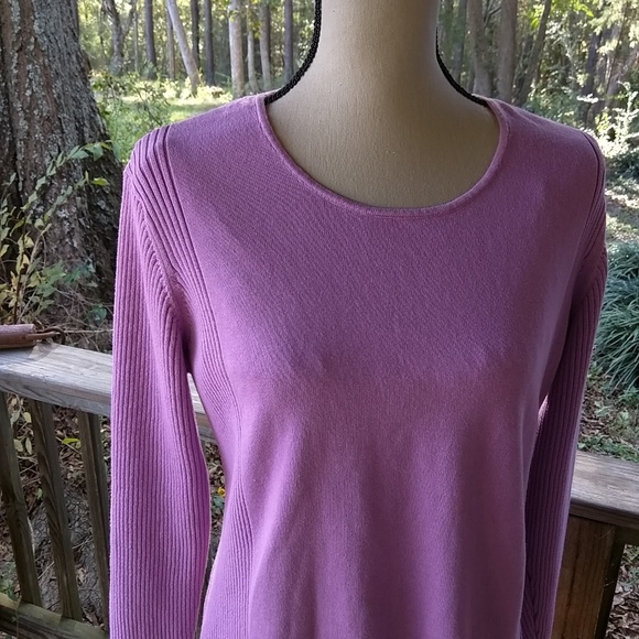 Jh collectables Purple Ltwt Scoop Neck 1X Sweater - Picture 2 of 8